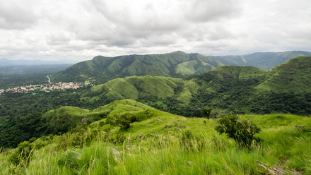 Green nature landscape of Ghana