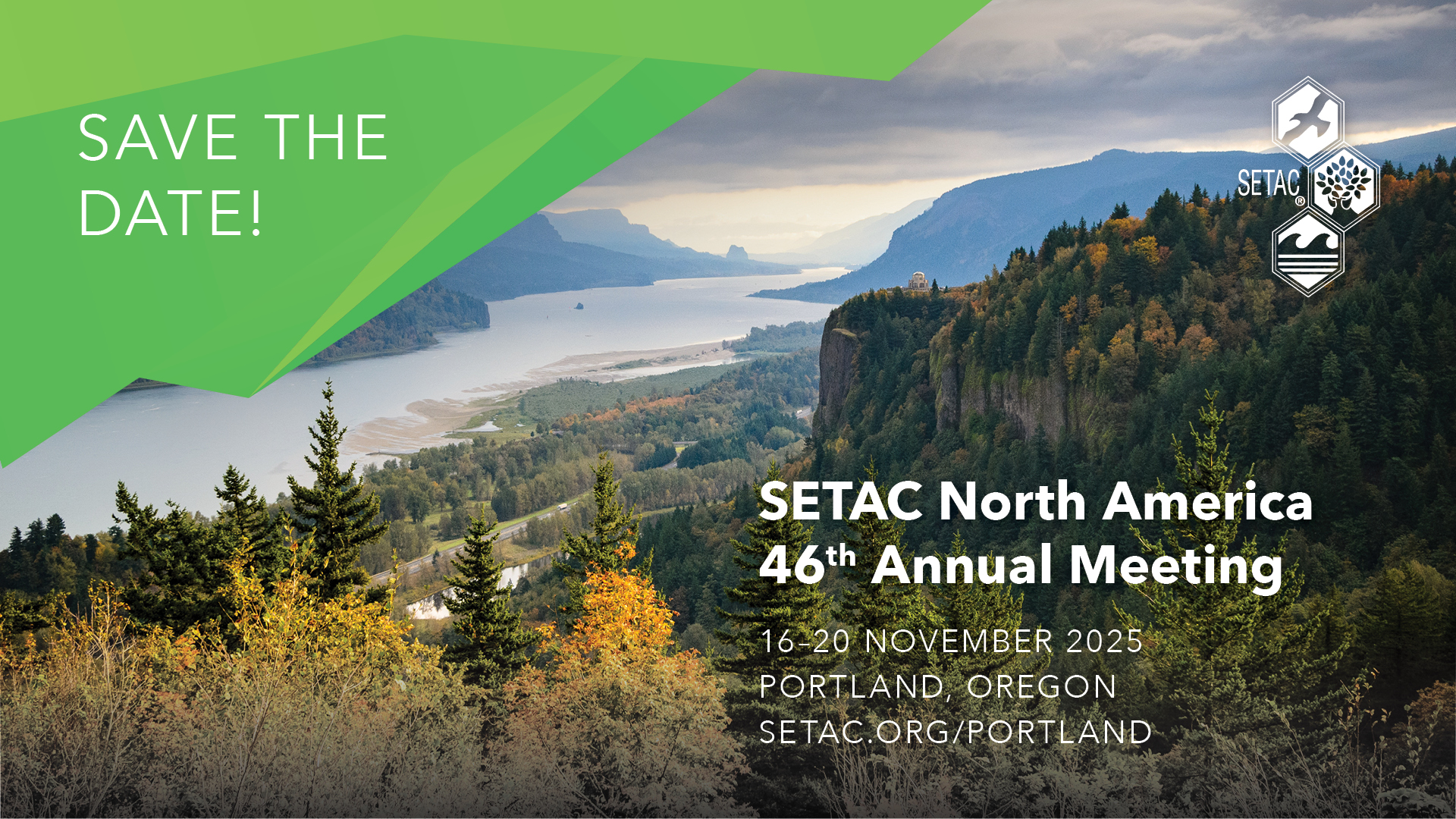 Save the date ad, SETAC North America 46th Annual Meeting