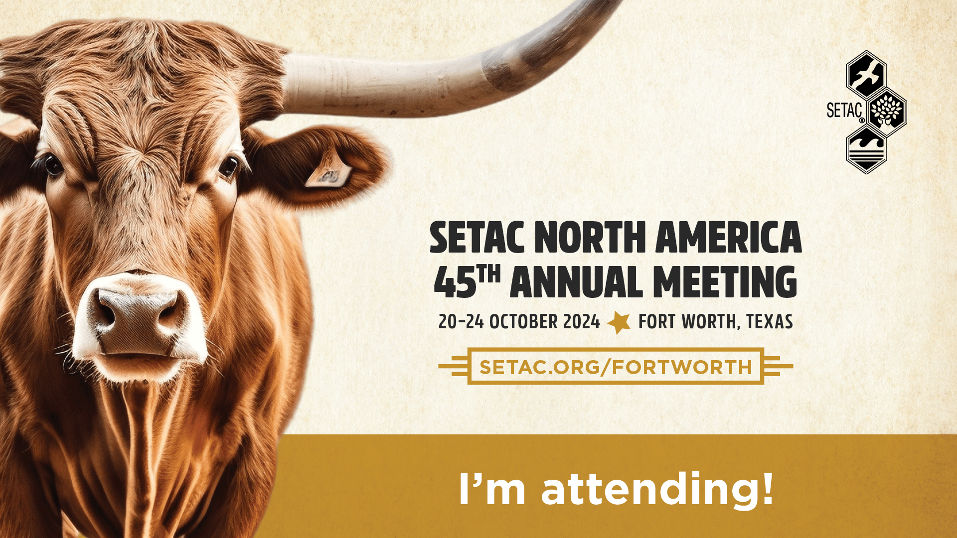 I'm attending the SETAC North America 45th Annual Meeting