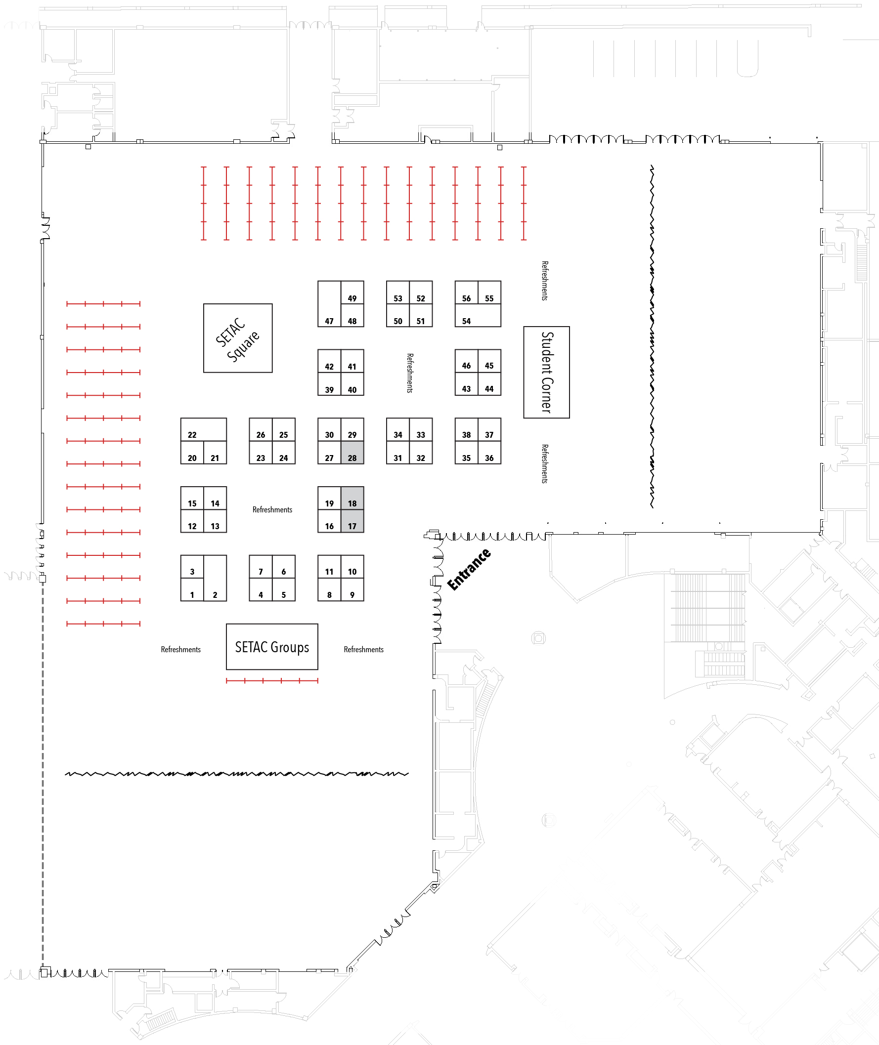 SETAC North America 46th Annual Meeting exhibitor floor plan